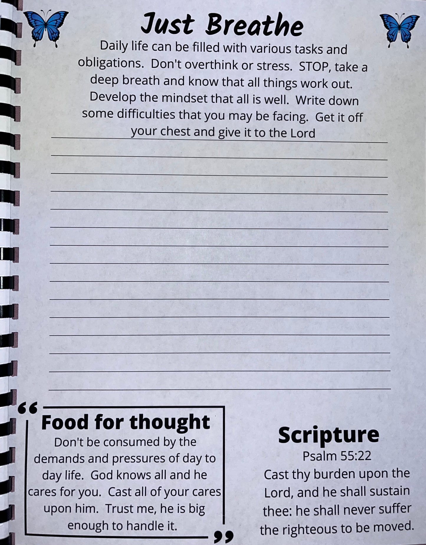 Reflections & Faith Vibes Printable Thought Collector