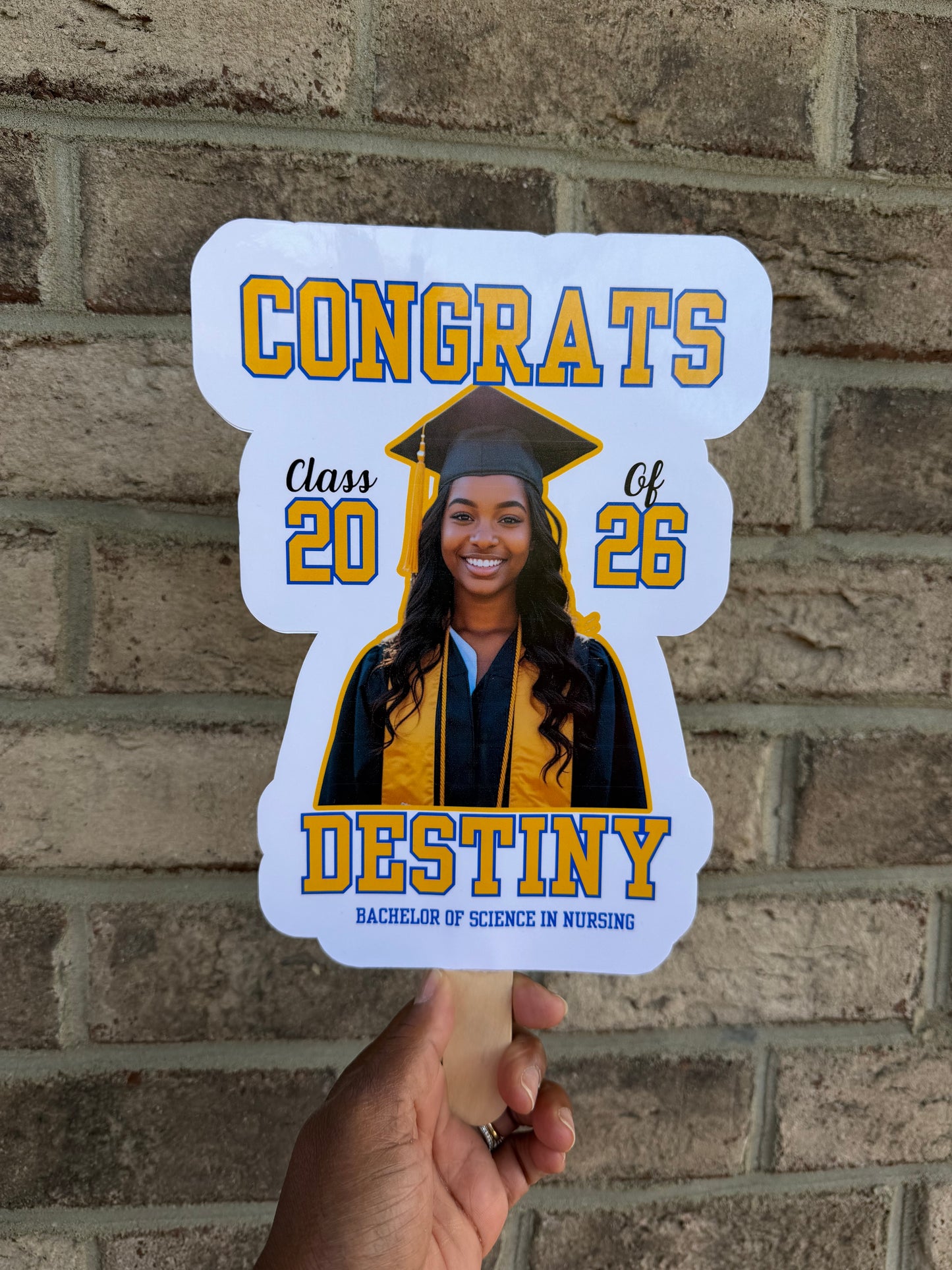 2026 Custom Graduation Fans ( 10 count)
