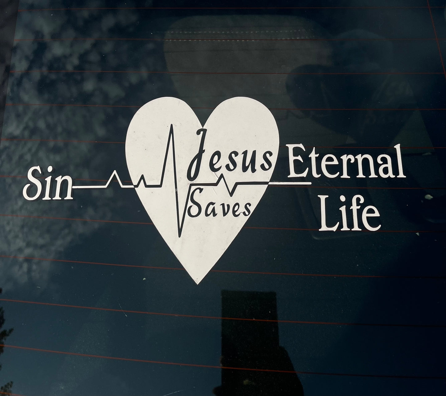 Jesus Saves Car Decal