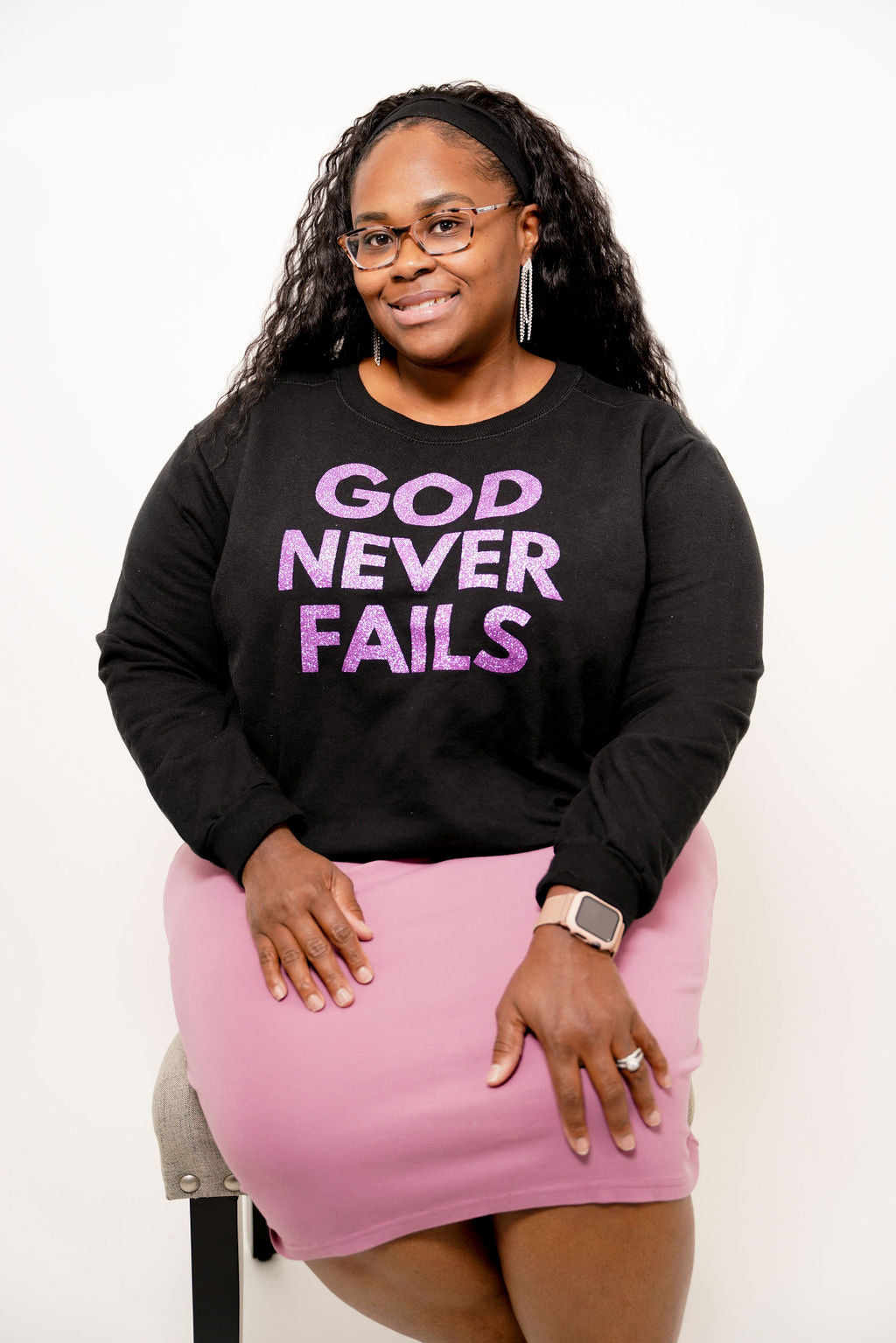 GOD NEVER FAILS Crewneck Sweatshirt